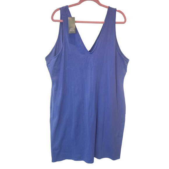 wild fable Dresses & Skirts - Wild Fable Midi Dress Womens 4X Blue V-Neck Sleeveless Tank Jersey NWT